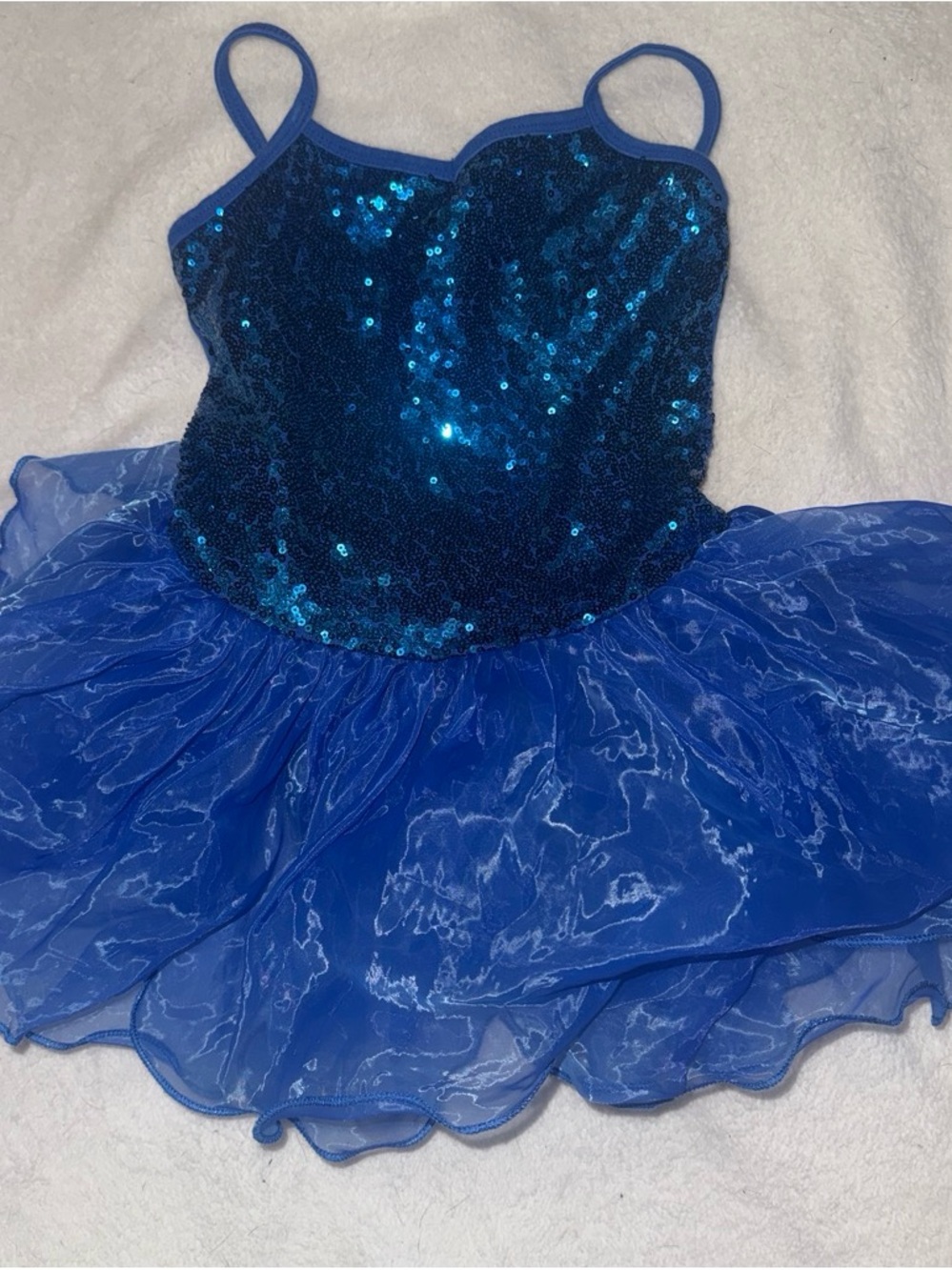 Royal Blue Sequin Tutu Dress for Girls